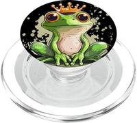 Nice Frog Prince with Crown for a Charming Royal Touch PopSockets PopGrip for MagSafe