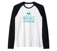 Nice Ghost Mode Speech for a Funny and Spooky Look Raglan Baseball Tee