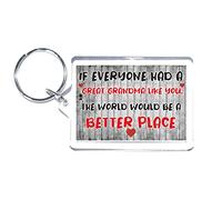 Nice Gift For Great Grandma - The World Would Be A Better Place - Keyring - Novelty Present