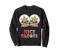 Nice Globes Funny Christmas Rude Snow Globe Festive Fun Sweatshirt