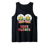 Nice Globes Funny Christmas Rude Snow Globe Festive Fun Tank Top