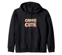 Nice Grunge Cutie Speech for a Sweet Look Zip Hoodie