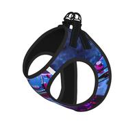 Nice Guitar Print Dog Harness Adjustable Walk Puppy Harnesses Leash Clips Pet Harnesses Training Pet Vest