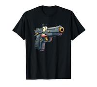 Nice Gun Face Costume for Pistol Lovers T-Shirt