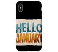 Nice Hello January Speech Look for Adults and Kids Case for iPhone X/XS