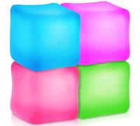 Nice Ice Cube, 4Pcs Squishy Cube Stress Balls, Squishy Fidget Toys Kids & Adults, Square Sensory Squeeze Toys for Autism Anxiety Stress Relief Hand Exercise Relax Tension