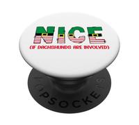 Nice If Dachshunds Are Involved Funny Dog Christmas Santa PopSockets Adhesive PopGrip
