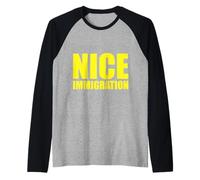Nice Immigration for Nice Immigration ICE Agents Patriotic Raglan Baseball Tee
