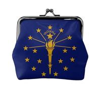 Nice Indiana State Flag Pattern Small Wallets Woman,Wallets for Women,Coin Purse for Women,Small Womens Wallet,Small Makeup Bag for Purse