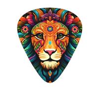 Nice lion Printed guitar picks - three thicknesses: thin, medium and thick, suitable for electric guitar, bass and ukulele.