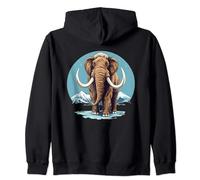 Nice looking hairy mammoth in ice age for boys and girls Zip Hoodie