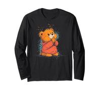 Nice Looking Teddy Bear Praying Costume Long Sleeve T-Shirt