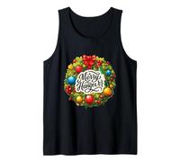 Nice Merry Hangover Costume for Christmas Wreath Lovers Tank Top