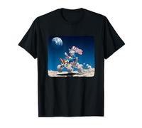 Nice Moon and Space Vehicle with Earth View for Man & Woman T-Shirt