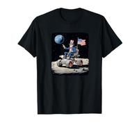 Nice Moon President with US Colors and Vehicle T-Shirt