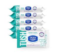 Nice 'N Clean SecureFLUSH Wet Wipes for Adults (42 Count, 6 Pack) | Wet Toilet Paper with Moisturizing Aloe & Vitamin E | New Improved 0% Alcohol Formula