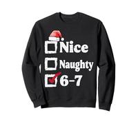 Nice Naughty 6 7 Meme 6 7 Christmas Six Seven Xmas Boy Kid Sweatshirt