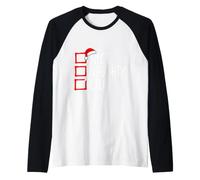 Nice Naughty Czech Roots Heritage Christmas Raglan Baseball Tee