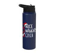 Nice Naughty Czech Roots Heritage Christmas Stainless Steel Insulated Water Bottle