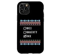 Nice, Naughty, Dax Christmas Ugly Sweater Style Case for iPhone 11 Pro