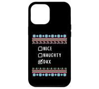 Nice, Naughty, Dax Christmas Ugly Sweater Style Case for iPhone 12 Pro Max