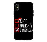 Nice Naughty Dominican Roots Heritage Christmas Case for iPhone X/XS