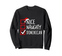 Nice Naughty Dominican Roots Heritage Christmas Sweatshirt