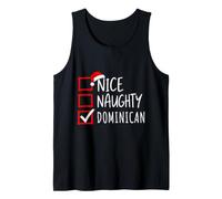 Nice Naughty Dominican Roots Heritage Christmas Tank Top