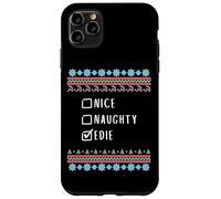 Nice, Naughty, Edie Christmas Ugly Sweater Style Case for iPhone 11 Pro Max