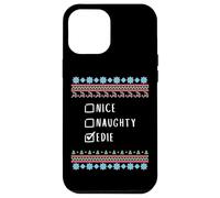 Nice, Naughty, Edie Christmas Ugly Sweater Style Case for iPhone 12 Pro Max