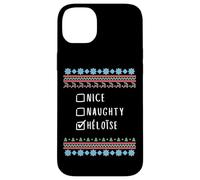 Nice, Naughty, Héloïse Christmas Ugly Sweater Style Case for iPhone 14 Plus