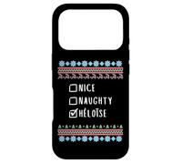 Nice, Naughty, Héloïse Christmas Ugly Sweater Style Case for iPhone 17 Pro