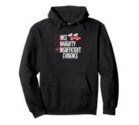 Nice Naughty Insufficient Evidence Funny Christmas Pullover Hoodie