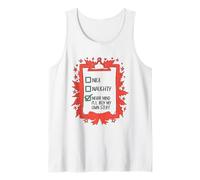 Nice Naughty List Never Mind I'll Buy My Own Stuff Christmas Tank Top