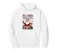 Nice Naughty Never,Mind,I, Will Buy My Own Stuff Funny Santa Pullover Hoodie