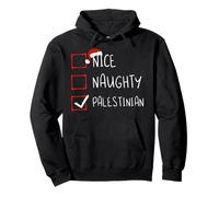 Nice Naughty Palestinian Christmas Palestine Heritage Roots Pullover Hoodie