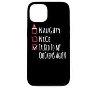 Nice Naughty Talked To My Chickens Christmas List Shirt Xmas Case for iPhone 13