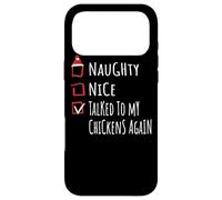 Nice Naughty Talked To My Chickens Christmas List Shirt Xmas Case for iPhone 17 Pro Max