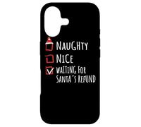Nice Naughty Waiting For Santa’s Refund List Shirt Xmas Case for iPhone 17
