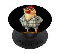 Nice Pajama Chicken Bringing Cozy Smiles PopSockets Adhesive PopGrip