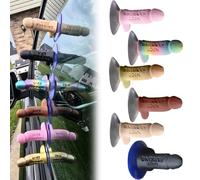 Nice Parking Dick - The Ultimate Passive-Aggressive Prank, Reusable Nice Parking Dick Suction Cups Funny Adult Pranks and Gag Gift for Calling Out Terrible Parking Jobs (#6 PCS)