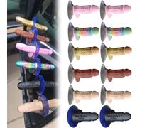 Nice Parking Dick - The Ultimate Passive-Aggressive Prank, Reusable Nice Parking Dick Suction Cups Funny Adult Pranks and Gag Gift for Calling Out Terrible Parking Jobs (#12 PCS)