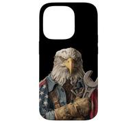 Nice Patriotic Auto Mechanic with Repair Tool Costume Case for iPhone 14 Pro