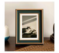 Nice Picture Frames 3x5 Frames Tabletop Mounting Picture Frame Walnut For Bed Room Gifts for a Family(Green,6x8)