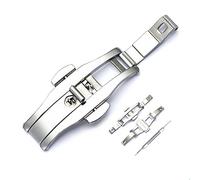 Nice Pies Stainless Steel Butterfly Buckle Push Button Folding Deployment Clasp for Steel Watchband Ceramic Watchband with Easy Open Push Button