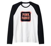 Nice Pink Panic Logo Raglan Baseball Tee