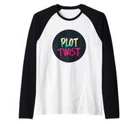 Nice Plot Twist for Boys and Girls Raglan Baseball Tee