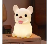 NICE POINT Night Light for Kids, Cute Nursery Puppy Light, Squishy Animals Silicone Lamp Up for Boys and Girls,Kawaii LED Nightlight for Toddler Bedroom and Kid Room Decor