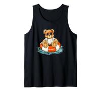 Nice Pool Ring Teddy Bear Look Tank Top