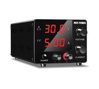 NICE-POWER DC Power Supply Variable, 30V 5A Adjustable Switching Regulated Power Supply with Encoder, Upgraded 3-Digits LED Display, Mini Regulated DC Bench Linear Power Supply